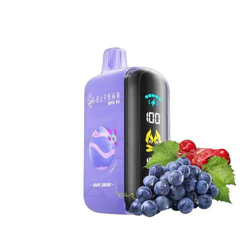 Ivory Vapes Grape Cherry Elfbar Raya D3 25000 Puffs