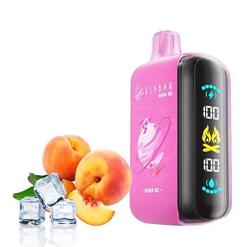 Peach Ice Elfbar Raya D3 25000 PuffsIvory Vapes