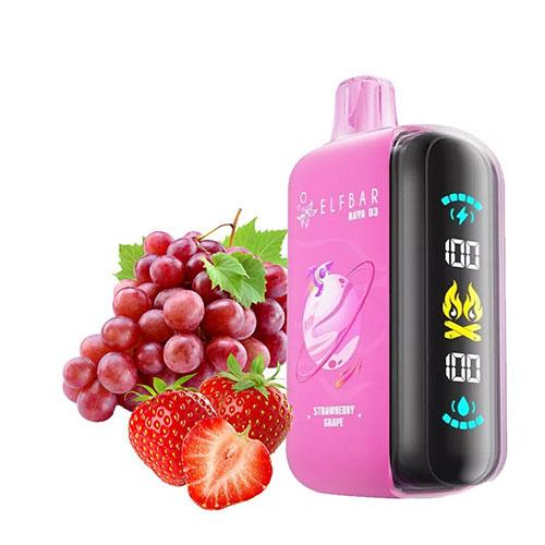 Ivory Vapes Strawberry Grape Elfbar Raya D3 25000 Puffs