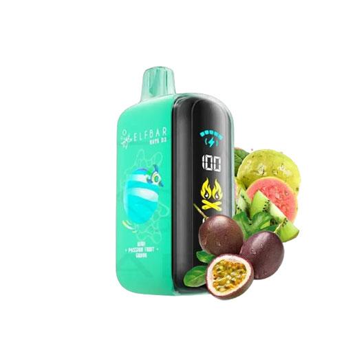 Passion Fruit Kiwi Guava Elfbar Raya D3 25000 PuffsIvory Vapes